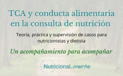 TCA y conducta alimentaria en la consulta de nutrición Septiembre 2021